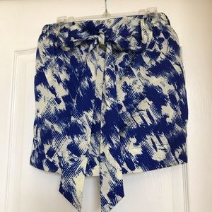 Royal Blue & White Skirt